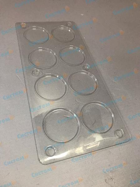 Прозрачный пластиковый ложемент на заказ Прозрачный пластиковый ложемент на заказ